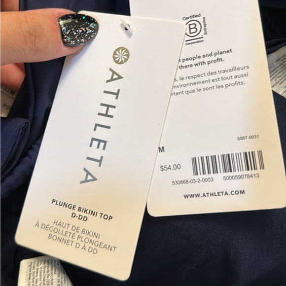 💙 ATHLETA D-DD Plunge Bikini Top // Dress Blue - Picture 10 of 11